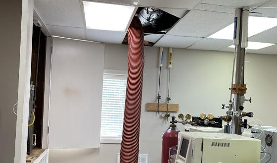 Air Vent in Office Ceiling after Commercial air duct cleaning in Jackson MS